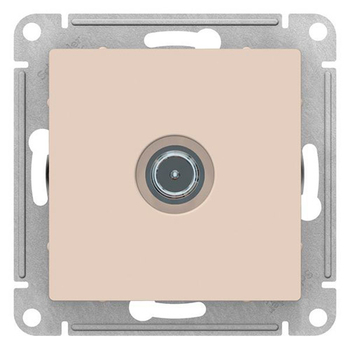 Розетка TV SE AtlasDesign оконечная 1DB, бежевая, механизм - Электрика, НВА - Выключатели и розетки - Розетки - . Магазин оборудования для автономного и резервного электропитания Ekosolar.ru в Коврах