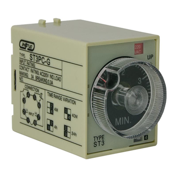 Реле времени 220V ST3PC-G (4-24h) Энергия - Электрика, НВА - Реле, автоматизация и управление - Реле времени - . Магазин оборудования для автономного и резервного электропитания Ekosolar.ru в Коврах