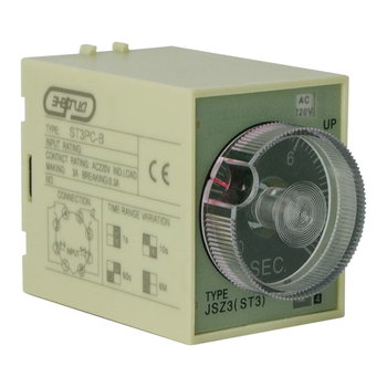 Реле времени 220V ST3PC-B (0.1-1s/10s/60s/6 min) Энергия - Электрика, НВА - Реле, автоматизация и управление - Реле времени - . Магазин оборудования для автономного и резервного электропитания Ekosolar.ru в Коврах