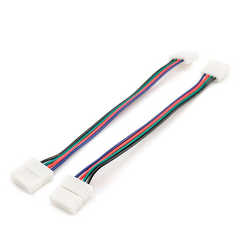 Комплект коннекторов Apeyron Electrics 09-12 (2 клипсы с проводами) для RGB-светодиодной ленты 12В IP20 10 мм - Светильники - Cветодиодные ленты - . Магазин оборудования для автономного и резервного электропитания Ekosolar.ru в Коврах