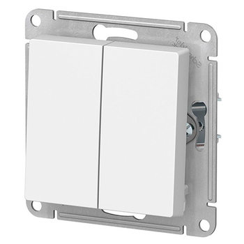 Выключатель Schneider Electric AtlasDesign 2-клавишный сх.5, 10АХ, белый, механизм - Электрика, НВА - Выключатели и розетки - Выключатели - . Магазин оборудования для автономного и резервного электропитания Ekosolar.ru в Коврах
