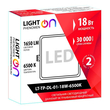 Светильник LightPhenomenON Downlight LT-TP-DL-01-18W-6500K встраиваемый квадратный 170х170 LED - Светильники - Светильники DOWNLIGHT - . Магазин оборудования для автономного и резервного электропитания Ekosolar.ru в Коврах